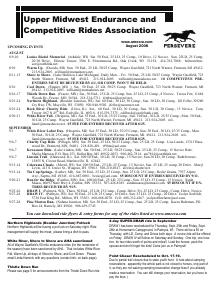 Preview of July 2008 UMECRA Newsletter