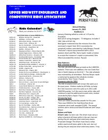 Preview of January 2012 UMECRA Newsletter