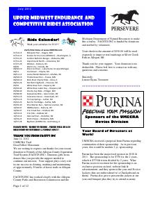 Preview of June 2012 UMECRA Newsletter