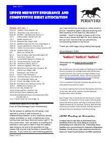 Preview of May 2013 UMECRA Newsletter