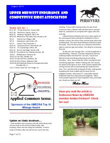 Preview of July 2013 UMECRA Newsletter