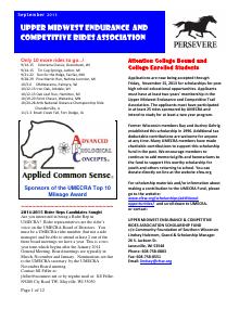 Preview of August 2013 UMECRA Newsletter