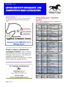 Preview of October 2013 UMECRA Newsletter