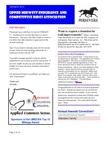 Preview of December 2013 UMECRA Newsletter
