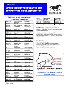 Preview of February 2014 UMECRA Newsletter
