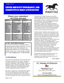 Preview of July 2014 UMECRA Newsletter