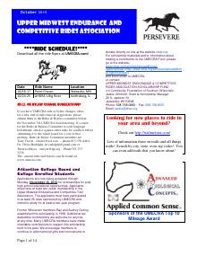 Preview of September 2015 UMECRA Newsletter