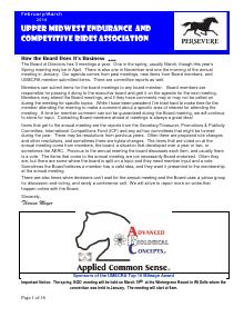 Preview of January 2016 UMECRA Newsletter