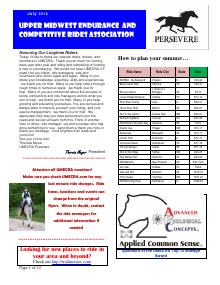 Preview of June 2016 UMECRA Newsletter