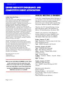 Preview of December 2016 UMECRA Newsletter