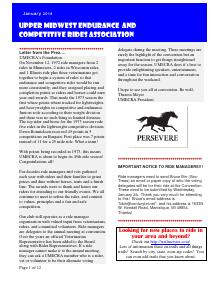 Preview of December 2017 UMECRA Newsletter