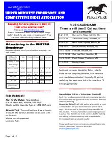 Preview of July 2018 UMECRA Newsletter