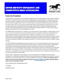 Preview of October 2020 UMECRA Newsletter