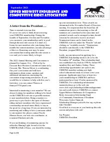 Preview of August 2021 UMECRA Newsletter