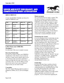 Preview of August 2022 UMECRA Newsletter