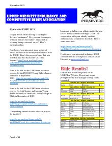 Preview of October 2022 UMECRA Newsletter