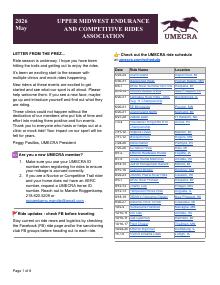 Preview of April 2026 UMECRA Newsletter